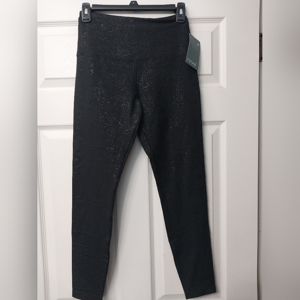 NWT Lysse size small black specked leggings